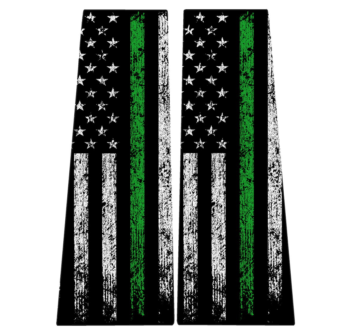 American Flag B Pillar Overlays - 2024+ Tacoma Double Cab / 2025+ 4Runner