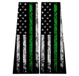 American Flag B Pillar Overlays - 2024+ Ranger