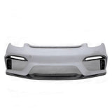 GT4 Style Half Carbon Fiber Front Bumper for Porsche Cayman 981 13-15