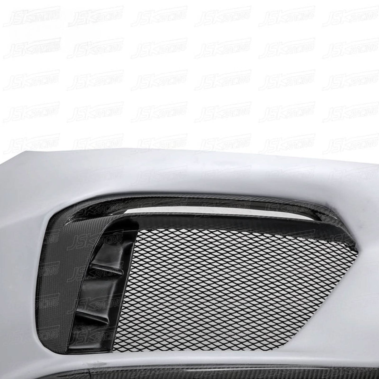 GT4 Style Half Carbon Fiber Front Bumper for Porsche Cayman 981 13-15