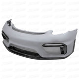 GT4 Style Half Carbon Fiber Front Bumper for Porsche Cayman 981 13-15