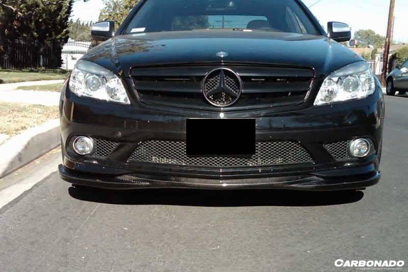 2008-2011 Mercedes Benz W204 C Class L1 Style Carbon Fiber Front Lip (Excluded C63)