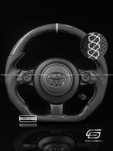 Carismo Steering Wheel For Toyota GR86 (ZN8) - Sport - Gloss Carbon - Perforated Leather