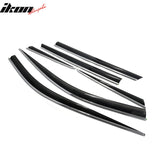 2012-2015 Hyundai Santa Fe DM Window Visor w/ Chrome Trim Acrylic 6PCS