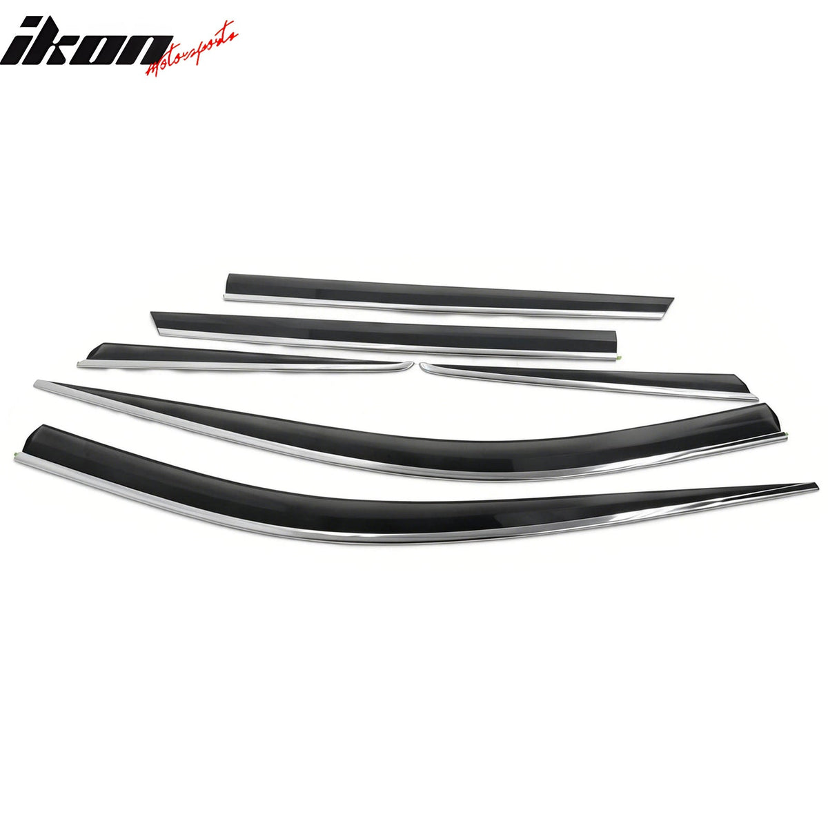 2012-2015 Hyundai Santa Fe DM Window Visor w/ Chrome Trim Acrylic 6PCS