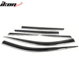 2012-2015 Hyundai Santa Fe DM Window Visor w/ Chrome Trim Acrylic 6PCS