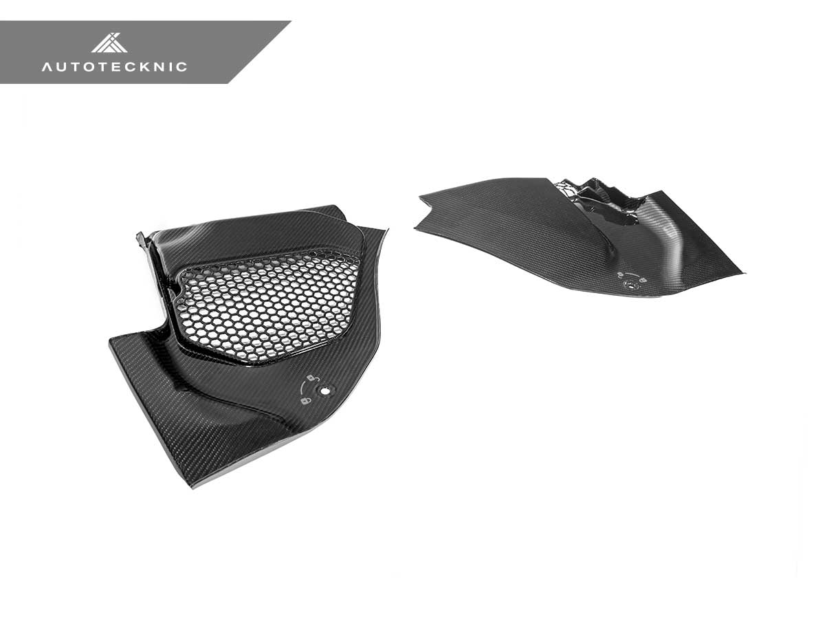 AutoTecknic Dry Carbon Engine Cowl Panel Trim Set - F90 M5