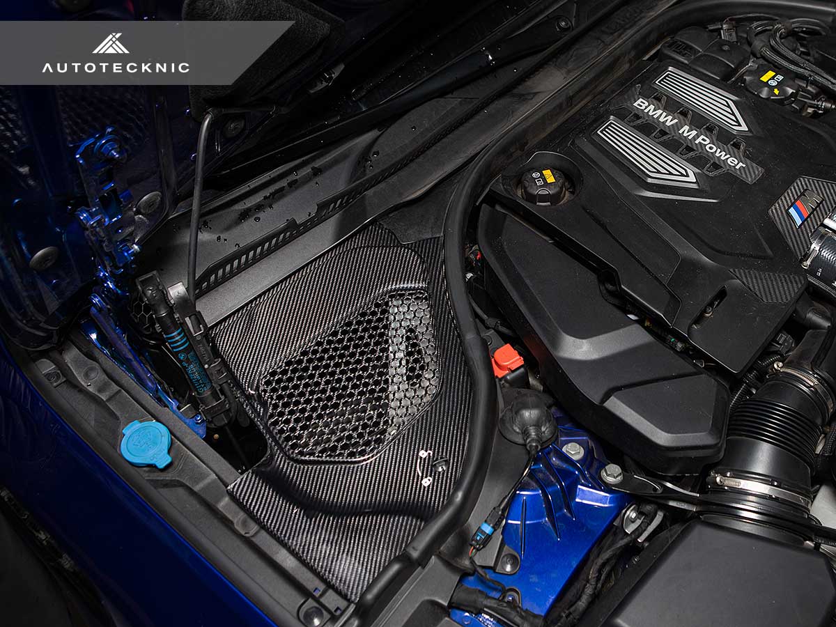 AutoTecknic Dry Carbon Engine Cowl Panel Trim Set - F90 M5
