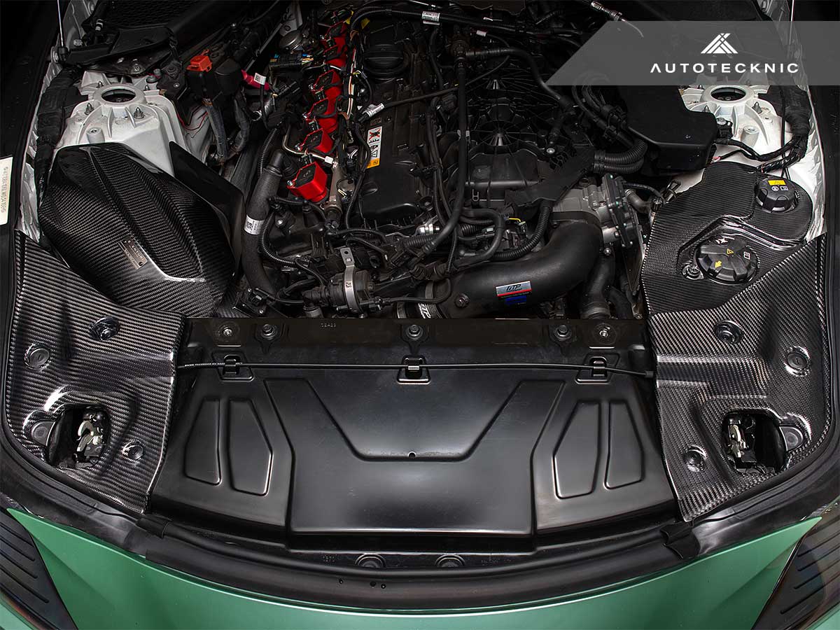 AutoTecknic Dry Carbon Fiber Engine Bay Trim - A90 Supra