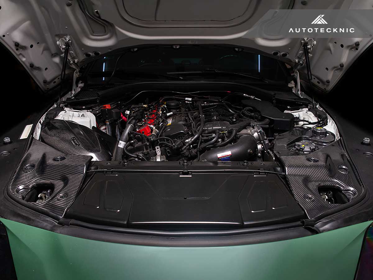 AutoTecknic Dry Carbon Fiber Engine Bay Trim - A90 Supra