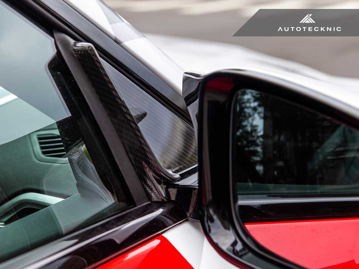 AutoTecknic Dry Carbon Side Mirror Wind Deflector Set - G87 M2