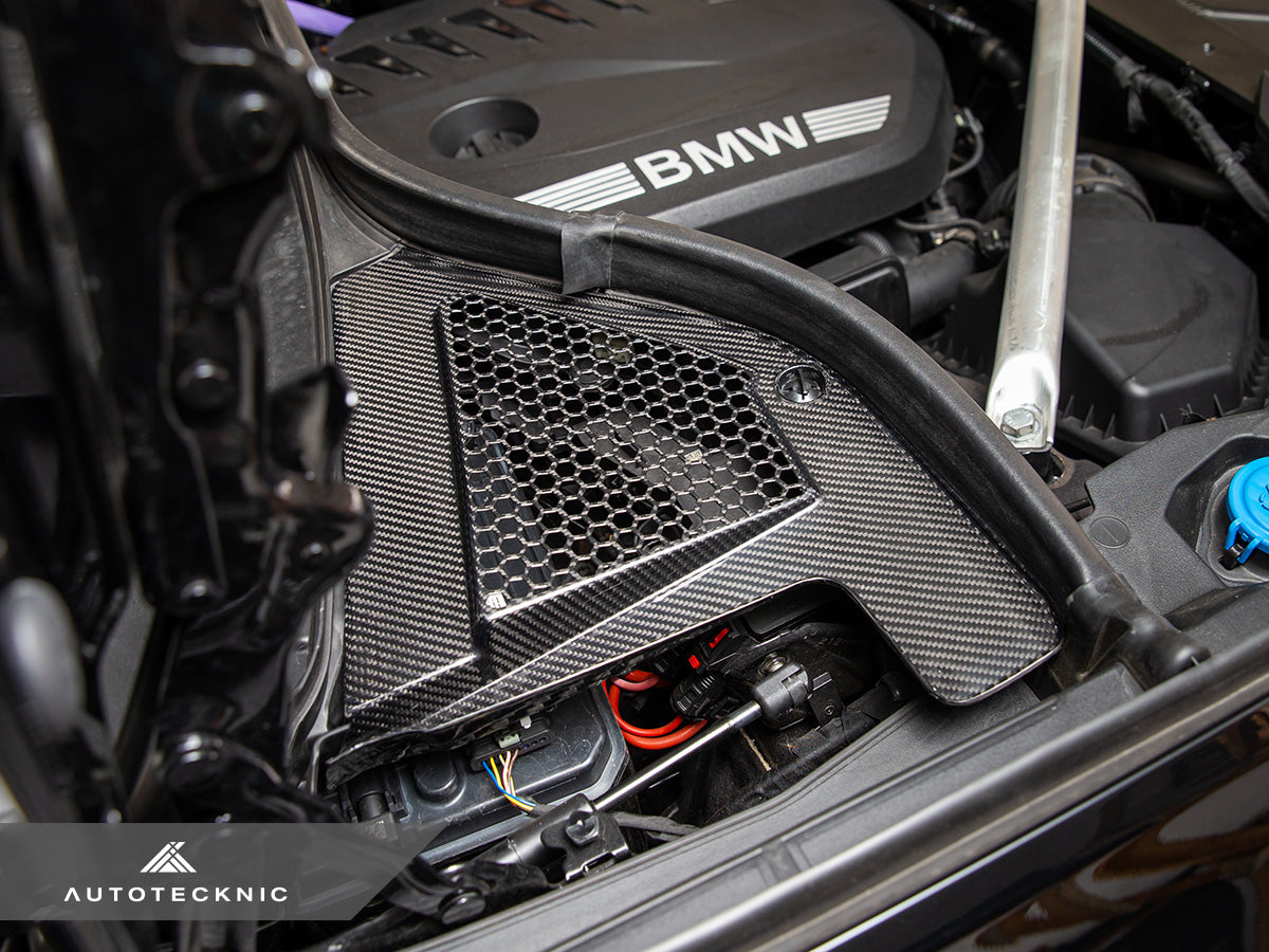 AutoTecknic Dry Carbon Engine Cowl Panel Trim Set - BMW G05 X5 | G06 X6 | G07 X7