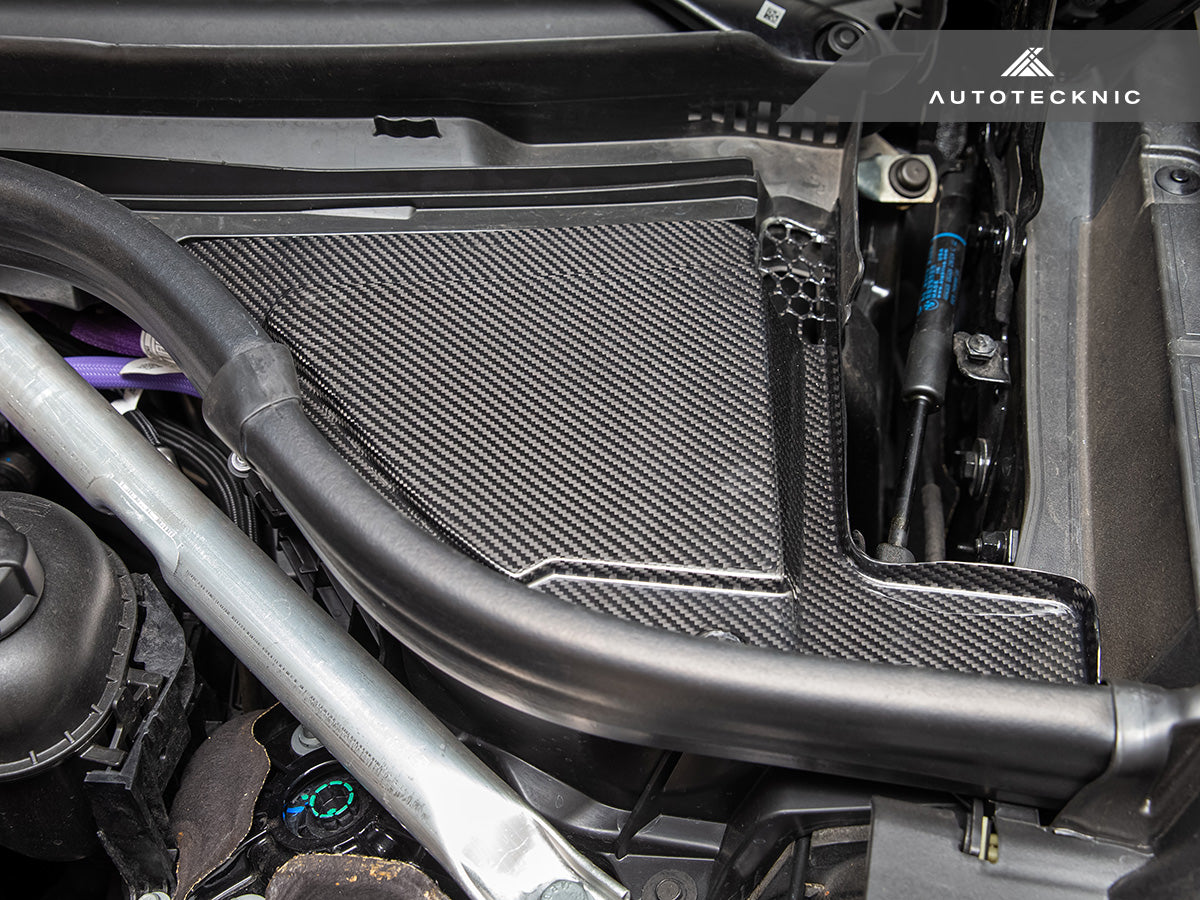 AutoTecknic Dry Carbon Engine Cowl Panel Trim Set - F95 X5M | F96 X6M