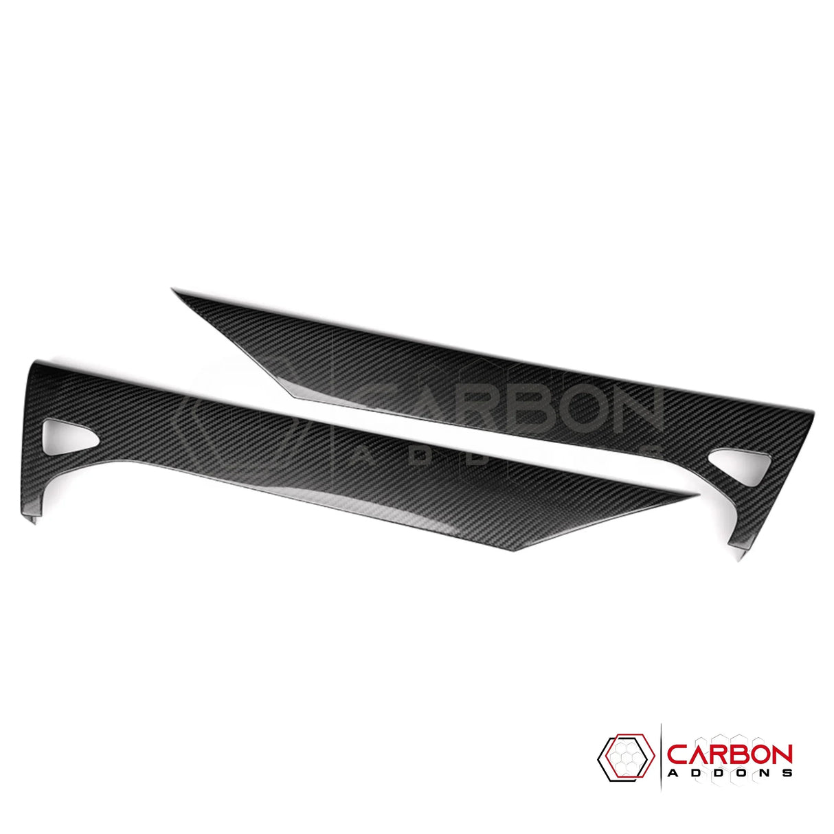 C8 Corvette Real Carbon Fiber Inner Door Upper Panels | Stingray, Z51, Z06 & E-Ray (2020–2027)
