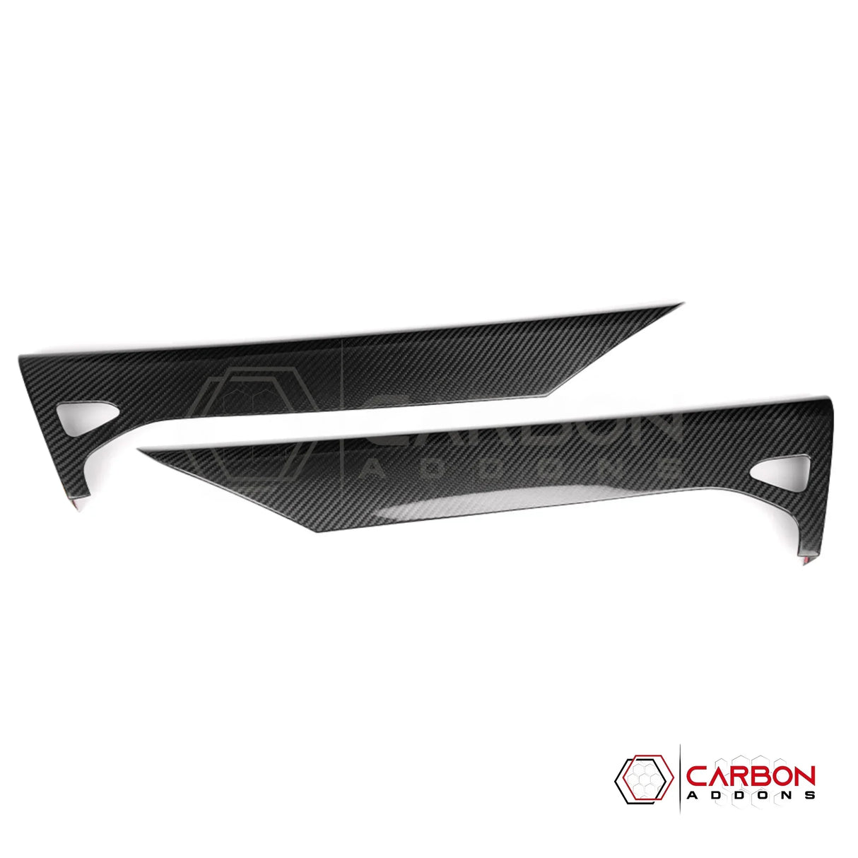 C8 Corvette Real Carbon Fiber Inner Door Upper Panels | Stingray, Z51, Z06 & E-Ray (2020–2027)