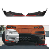 C8 Corvette Z06 / E-Ray Dry Carbon Fiber Rear Diffuser Side Splitter Blades