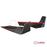 C8 Corvette Z06 / E-Ray Dry Carbon Fiber Rear Diffuser Side Splitter Blades