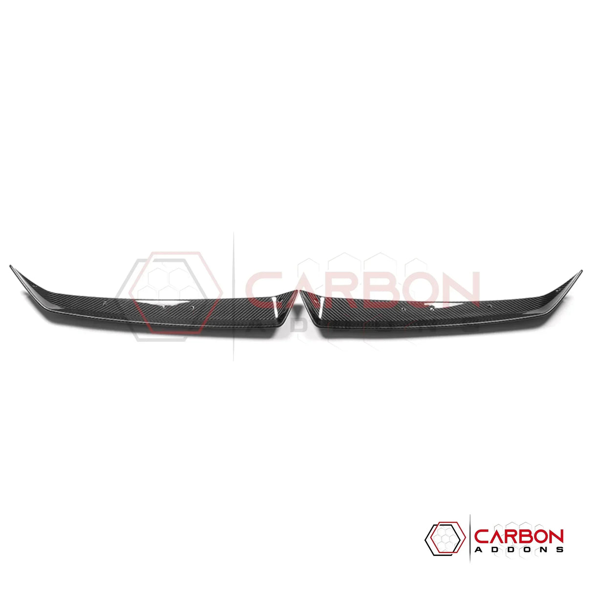 C8 Z06 / E-Ray / ZR1 Carbon Fiber Spoiler Wicker Extensions – Bolt-On OEM Style