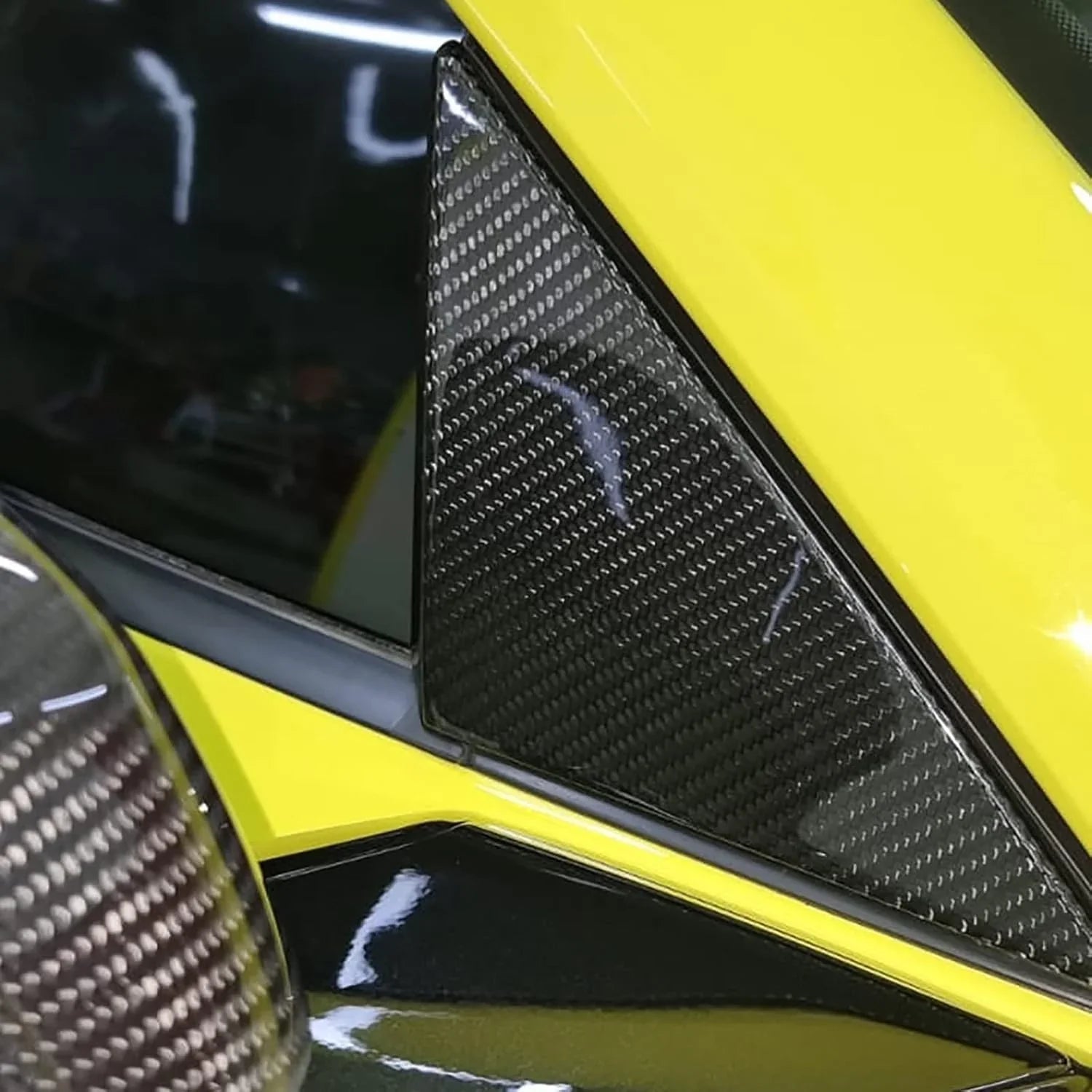 C8 Corvette 2020+ Real Carbon Fiber A-Pillar Exterior Trim Cover