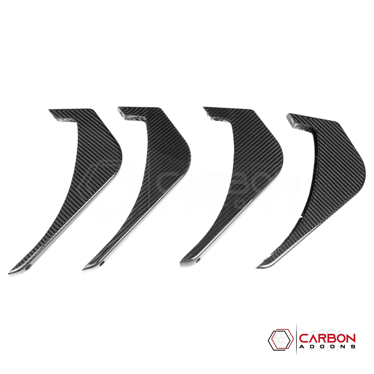 C8 Corvette Z06 / E-Ray Carbon Fiber Rear Diffuser Fins Add-On – OEM Widebody Diffuser Accent Kit