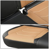 Sport Series Full Set Seat Covers - Black/Beige
