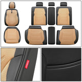 Sport Series Full Set Seat Covers - Black/Beige
