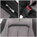 Voris Style Front Row Seat Covers - Black/Grey