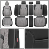 Voris Style Full Set Seat Covers - Black/Grey