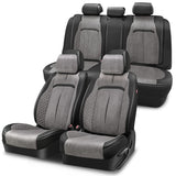Voris Style Full Set Seat Covers - Black/Grey