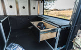 Alu-Cab Canopy Camper V2 - Toyota Tacoma 2005-2023 2nd & 3rd Gen. - Rear Double Drawer Module - 6' Bed