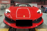 2022-UP Ferrari 296 GTB AF Style Dry Carbon Fiber Front Lip Splitter