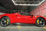 2022-UP Ferrari 296 GTB OEM Style Dry Carbon Fiber Side Skirts