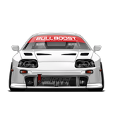 Bull Boost Vinyl Window Banner - Modern