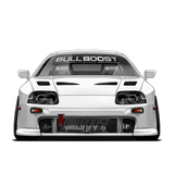 Bull Boost Vinyl Window Banner - Modern