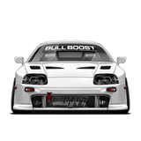 Bull Boost Vinyl Window Banner - Modern