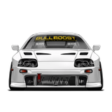 Bull Boost Vinyl Window Banner - Modern
