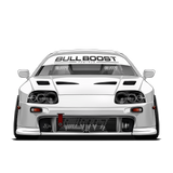 Bull Boost Vinyl Window Banner - Modern