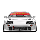 Bull Boost Vinyl Window Banner - Modern