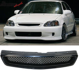 Fits 99-00 Honda Civic T-R Bumper Lip + Grille + Window Visor
