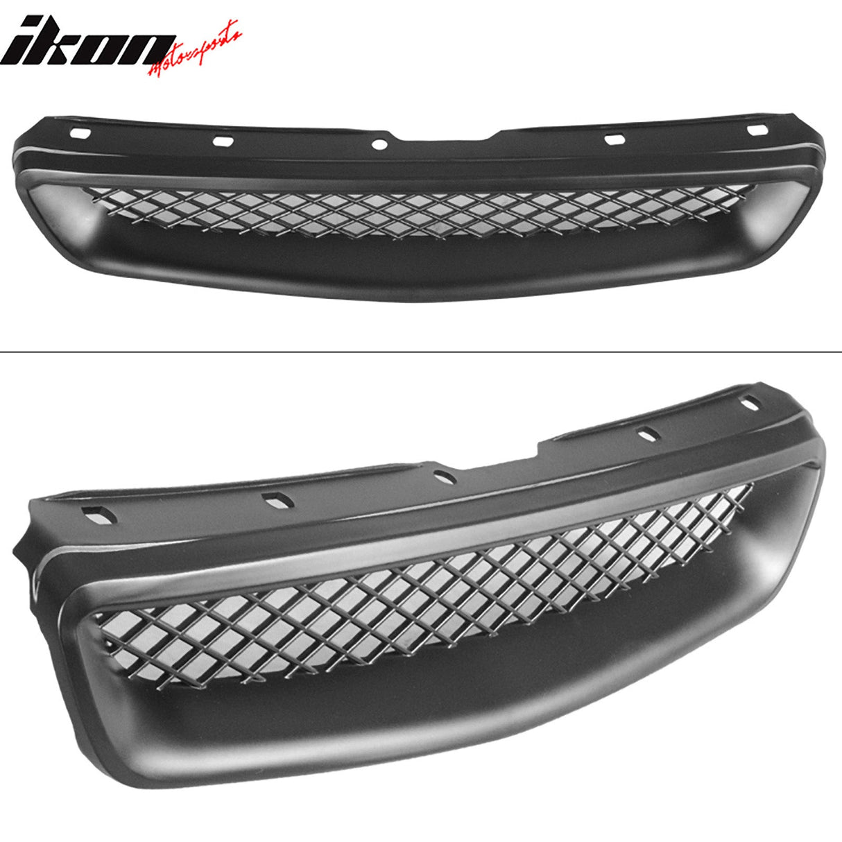 Fits Civic 96-98 Front + Rear Bumper Lip + Front + Sun Window Visor