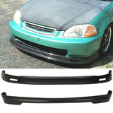 Fits Honda Civic 96-98 3Dr Mugen PP Front + Rear Bumper Lip Spoiler