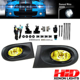 6000K Hid Fits Acura RSX 02-04 DC5 Yellow Lens Driving Fog Lights Kit