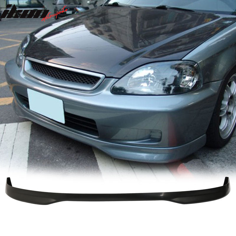 Fits Civic 99-00 T-R Front Bumper Lip Front Grille Sun Window Visor