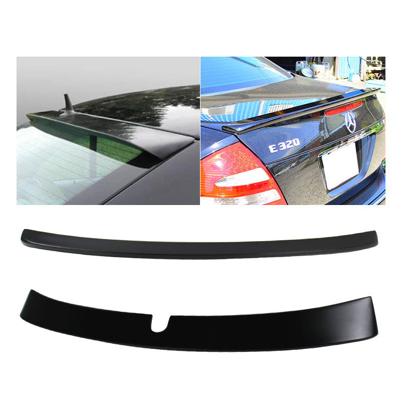 Fits 03-05 Benz W211 L Type Trunk Spoiler & Roof Wing ABS