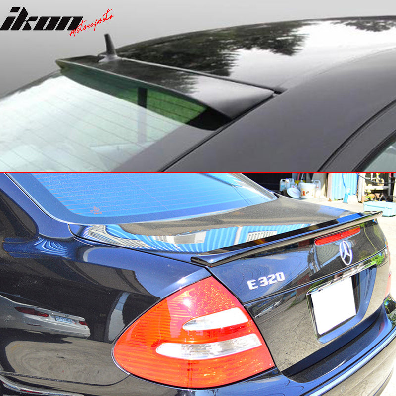 Fits 03-05 Benz W211 L Type Trunk Spoiler & Roof Wing ABS