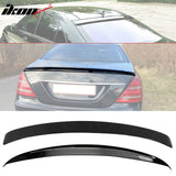 Fits 07-13 W221 Trunk Spoiler & L Type Roof Wing #040 Black