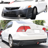 2006-2011 Honda Civic MUG RR Front Bumper Rear Lip With 3rd Light