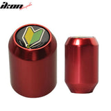 Red M8X1.25MM MT MUG Gear Knobinterior Selector Leve & BD Logo Badge