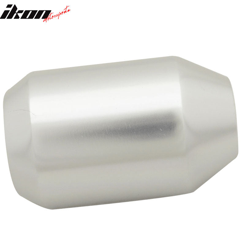 Silver M8X1.25MM MT Manual MUG Gear Shift Knob & BD Logo Badge Emblem