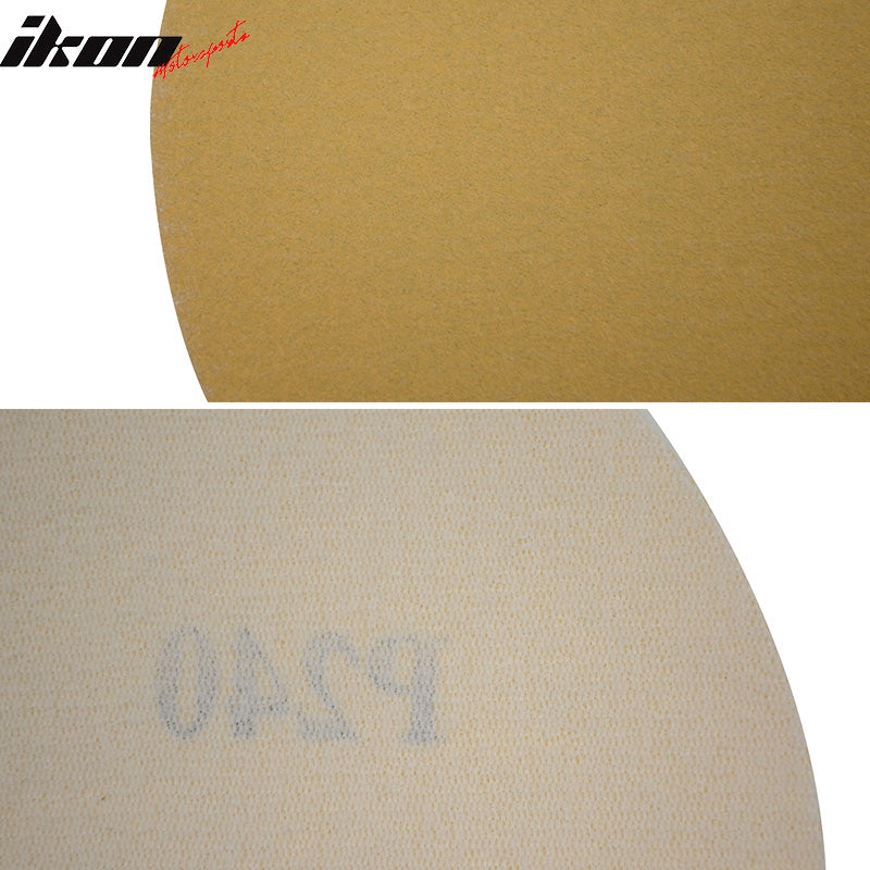 50PC Disc 240 Grit PSA 5" Sanding Paper Sheets Repair Sandpaper